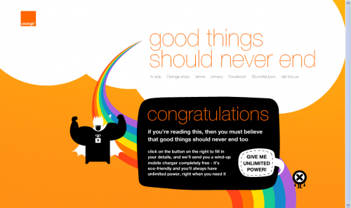 Good Things Should Never End - Orange's Unlimited Web Page